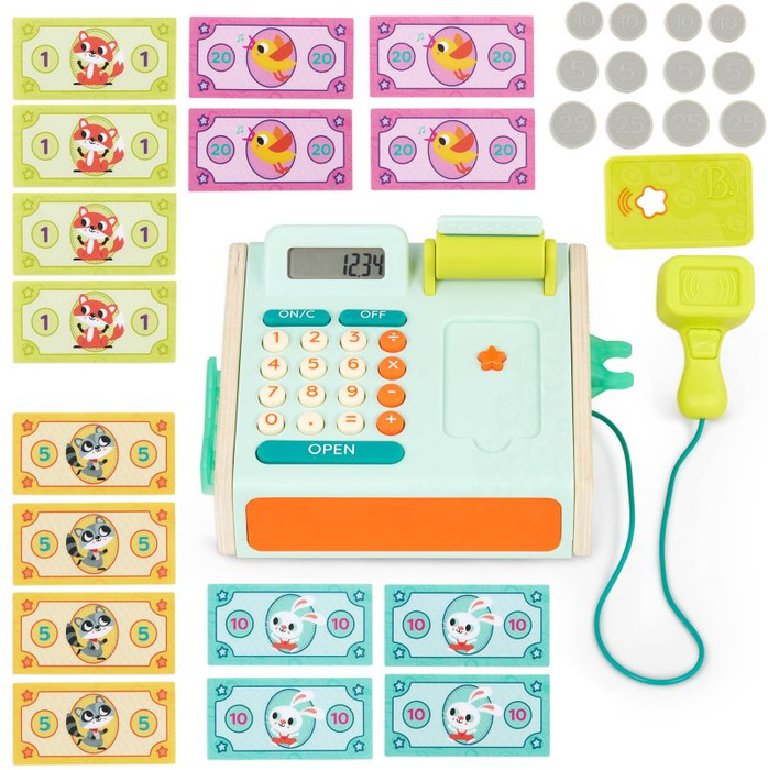 Interaktywna kasa sklepowa dla dzieci Mini Cashier Playset B.Toys