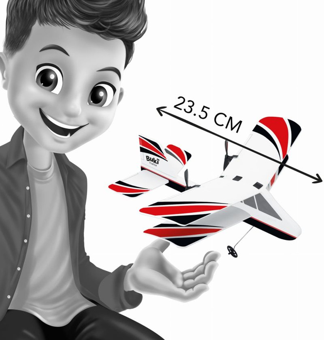 Dwupłatowiec zdalnie sterowany dla dzieci Buki