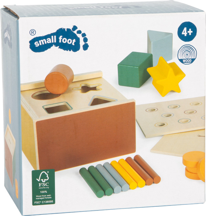 Edukacyjny sorter kształtów i kolorów Montessori Small Foot