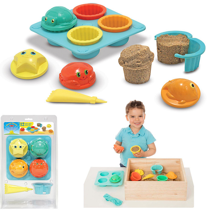 Foremki do piasku wody zabawa na plaży babeczki Melissa and Doug