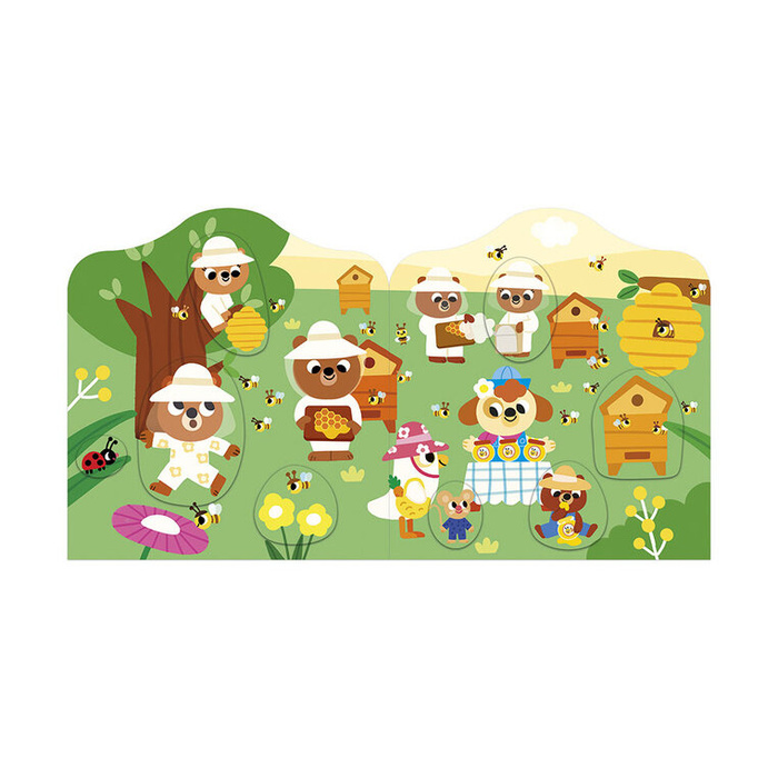 Książeczka z naklejkami Ogród Janod