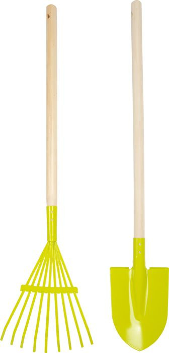 Srebrna taczka ogrodnika z narzędziami Small Foot Design