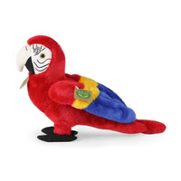 Maskotka dla dzieci papuga Ara czerwona 24 cm Rappa 