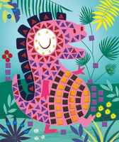 Zestaw kreatywny Mozaika Dinozaury 4+, Janod