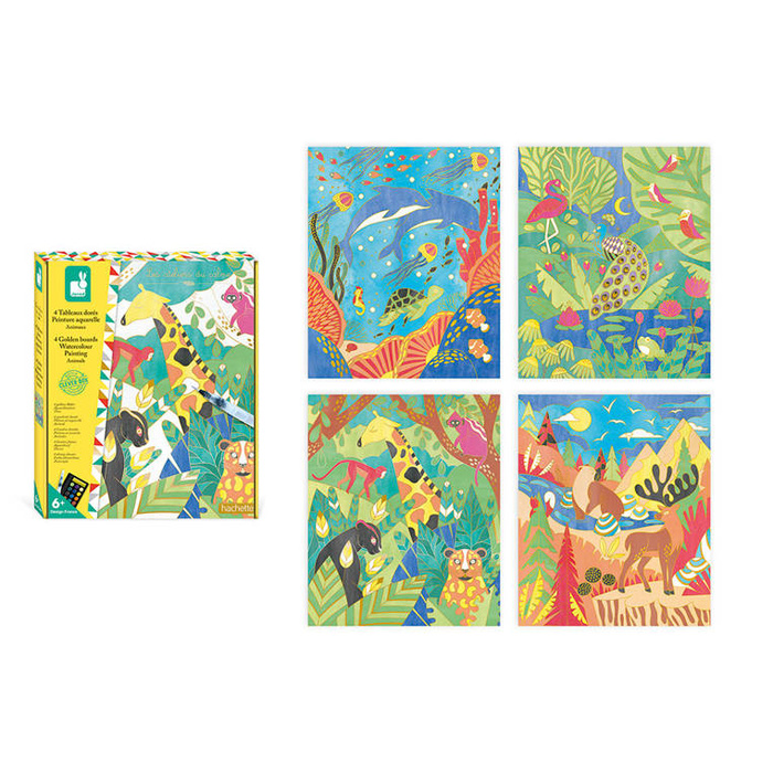 Artystyczny zestaw kreatywny Złote kontury Zwierzęta Janod