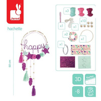 Zestaw kreatywny Łapacz snów z podświetleniem ledowym Happy Janod 