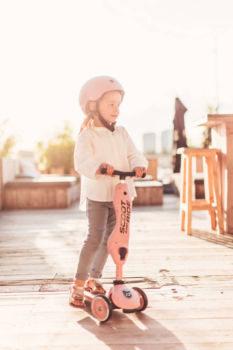 SCOOTANDRIDE Highwaykick1 2w1 Jeździk i hulajnoga 1-5 lat Rose