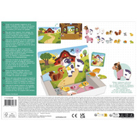 Magnetyczne puzzle dla dzieci Farma Goula