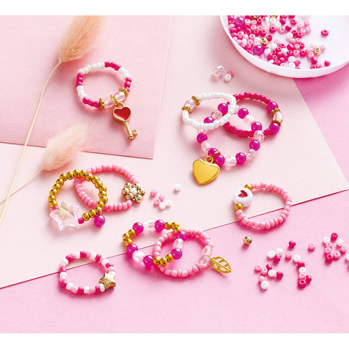 Zestaw kreatywny robienie Pierścionków z koralików Janod