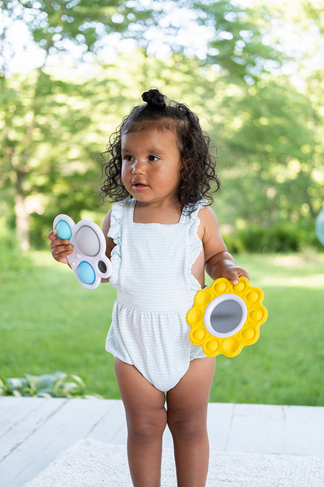 Zabawki sensoryczne dla dzieci i niemowląt Bąbelki Dimpl Słoneczko i Chmurka Fat Brain Toys