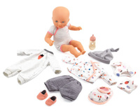 Lalka dla dzieci z walizką i akcesoriami Vanille Pomea Djeco