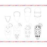 Zestaw kreatywny dla dzieci Rysowanie krok po kroku Modele kawaii Janod