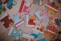 Puzzle w walizce Akademia tańca 100 elementów 6+ Janod