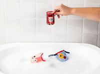 Kubeczki do kąpieli Piesek Jules Kotka Jeanne Jeżyk Leon Zabawka sensoryczna Lilliputiens