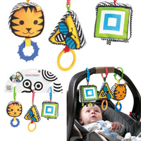 Zabawka dla niemowląt, zawieszki do wózka. Odkrywaj kształty, Manhattan Toy