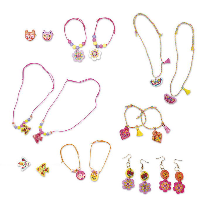 Zestaw kreatywny do tworzenia biżuterii dla przyjaciółek Klejnoty przyjaźni Janod