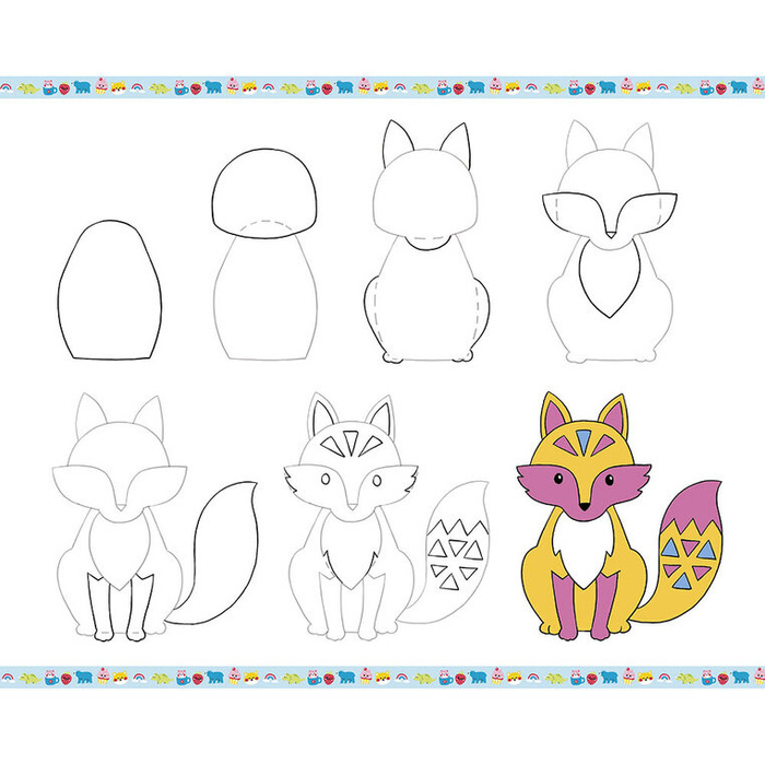 Rysowanie krok po kroku z brokatowymi markerami 20 rysunków i kolorowanek