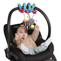 Zabawki edukacyjne dla niemowląt. Spirala na łóżeczko, Whoozit, Manhattan Toy