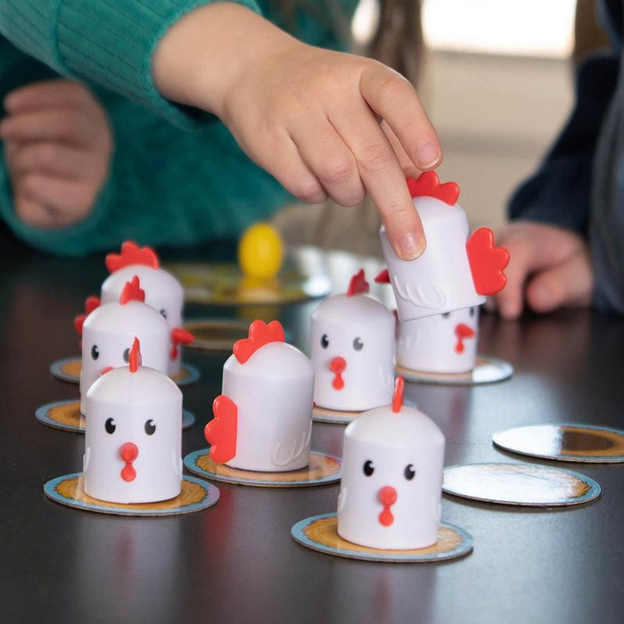 Memory gra na dobrą pamięć Kurnik Peek-A-Doodle Doo Fat Brain Toys