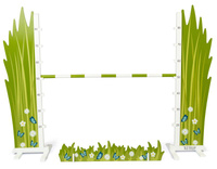 Hobby Horse przeszkoda dla konia na kiju łąka Astrup