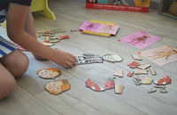 Magnetyczna układanka, magnesy dla dzieci. Anatomia, Janod