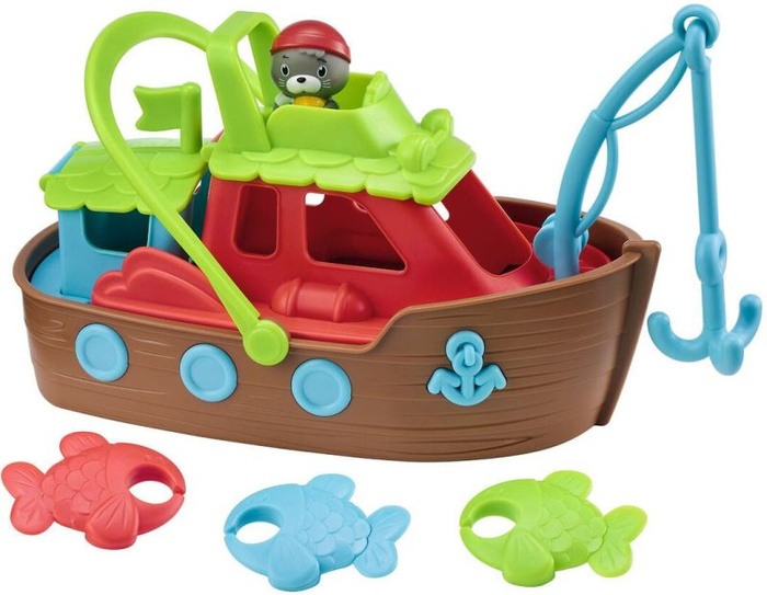Zabawkowy kuter rybacki 3 w 1 Klorofil, statek i figurka