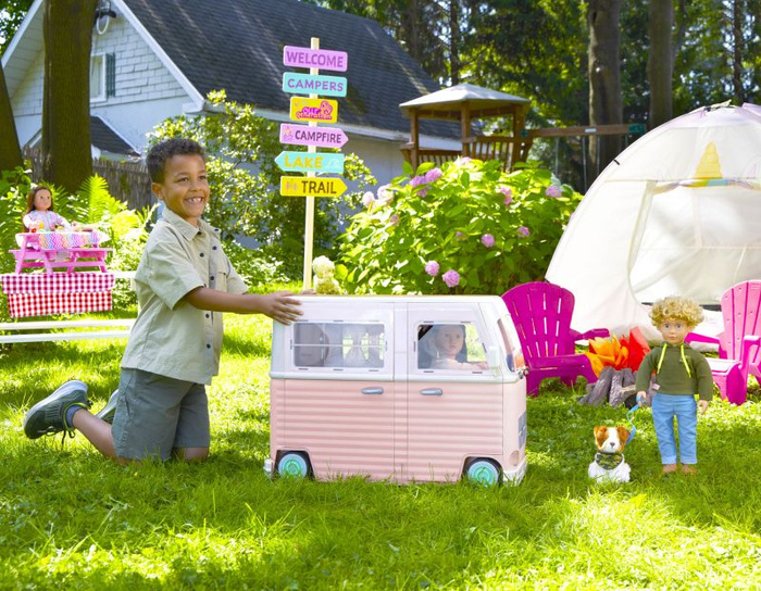 Lodziarnia na kółkach z wyposażeniem Sweet stop ice cream truck Our Generation