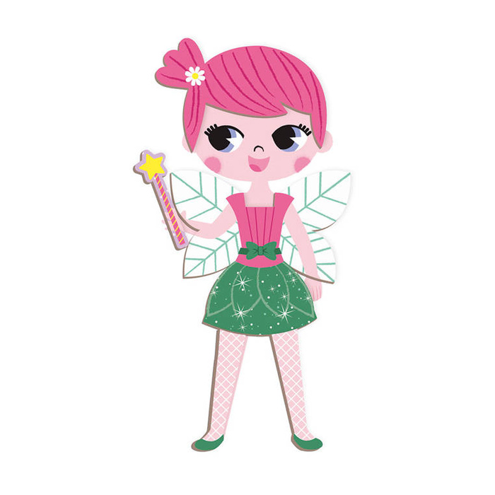 Magnetyczna układanka Kostiumy Dziewczynka Magnetibook kolekcja 2018, Janod