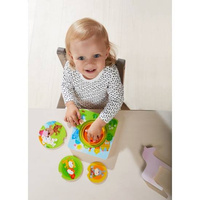 Drewniana układanka warstwowa Małe zwierzątka Haba