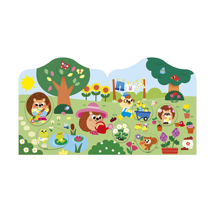 Książeczka z naklejkami Ogród Janod