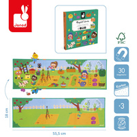 Magnetyczna układanka W ogródku Magneti'stories Janod