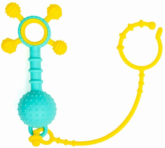 Gumlii Gryzak z grzechotką i zaczepką Mobi