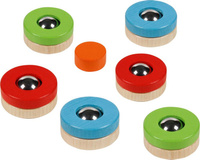 Gra zręcznościowa minicurling drewniane krążki Goki