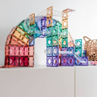 Kulodrom klocki magnetyczne Connetix Pastel Ball Run Pack 106 el.