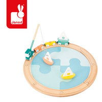 Drewniana kolejka pociąg z torami Janod