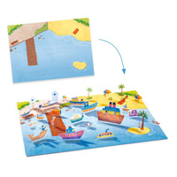 Zestaw naklejek dla dzieci wielokrotnego użytku Pojazdy Djeco