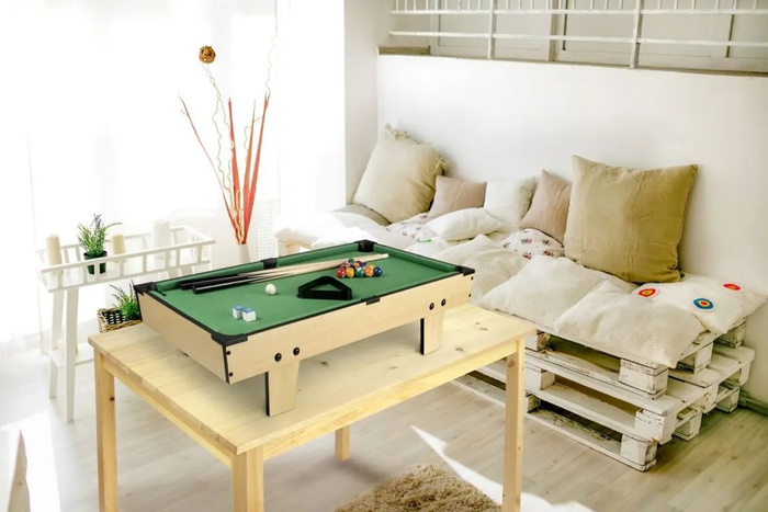 Gry zręcznościowe dla dzieci komplet Fabio drewniane piłkarzyki 4w1