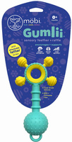Gumlii Gryzak z grzechotką i zaczepką Mobi