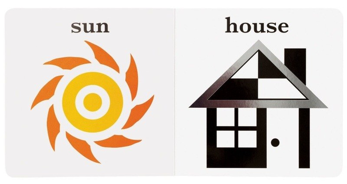 Zabawka dla niemowląt, książeczka z tektury. Zobacz i powiedz, Manhattan Toy