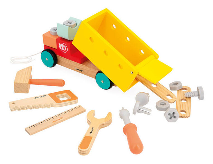 Ciężarówka do składania i ciągnięcia Brico Kids Janod