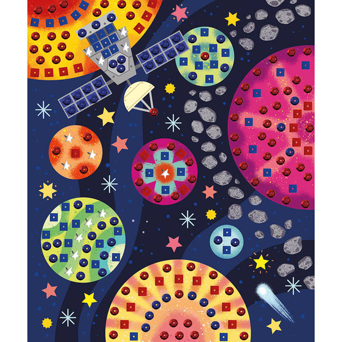 Multizestaw kreatywny dla dzieci Kosmiczne Przygody Janod