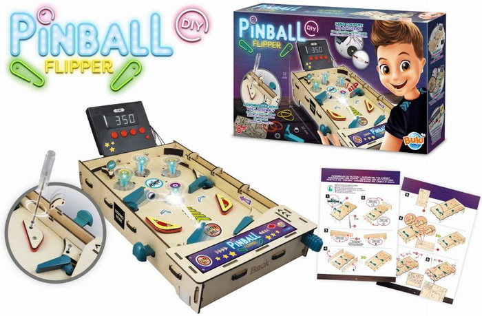 Automat do gry w pinball do samodzielnego złożenia Buki