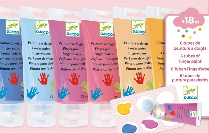 Farby do malowania palcami SWEET Djeco
