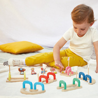 Gra w kulki marmurki Wyścig z przeszkodami Applepop Janod