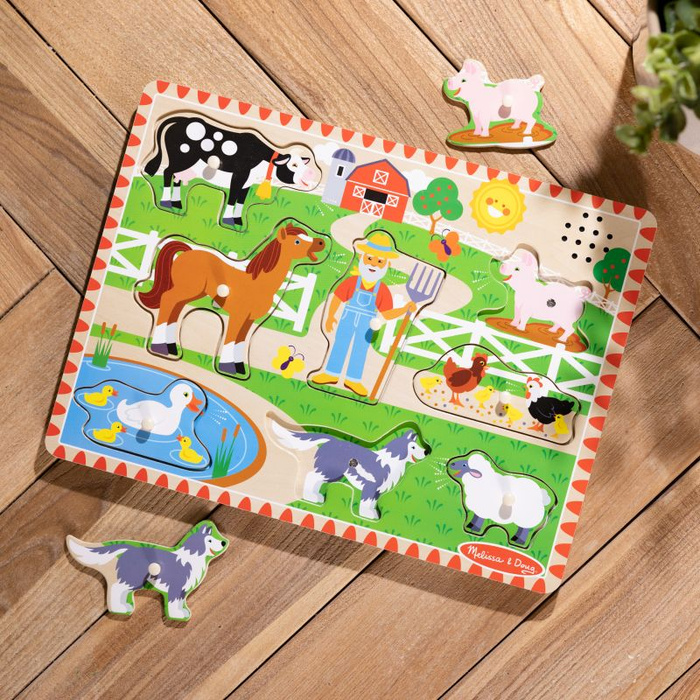 Dźwiękowa układanka Farma Old MacDonald's Melissa & Doug