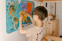 Magnetyczna mapa świata po angielsku, Janod