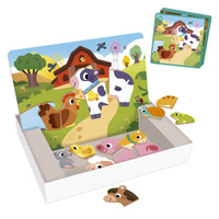 Magnetyczne puzzle dla dzieci Farma Goula