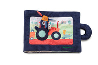 Materiałowa edukacyjna książeczka z mini przytulanką Osiołek Ignace Lilliputiens