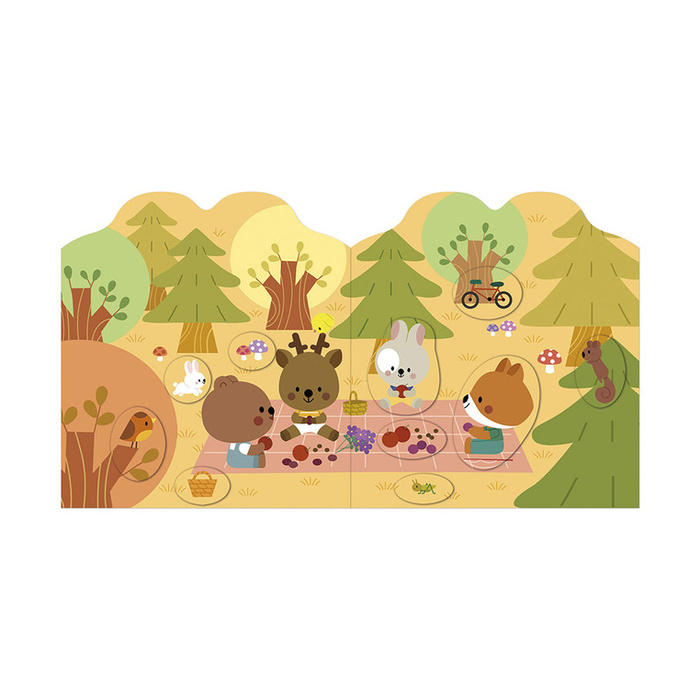 Książeczka z naklejkami Las Janod