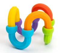 Plip Links półokrągłe klocki silikonowe Fat Brain Toys